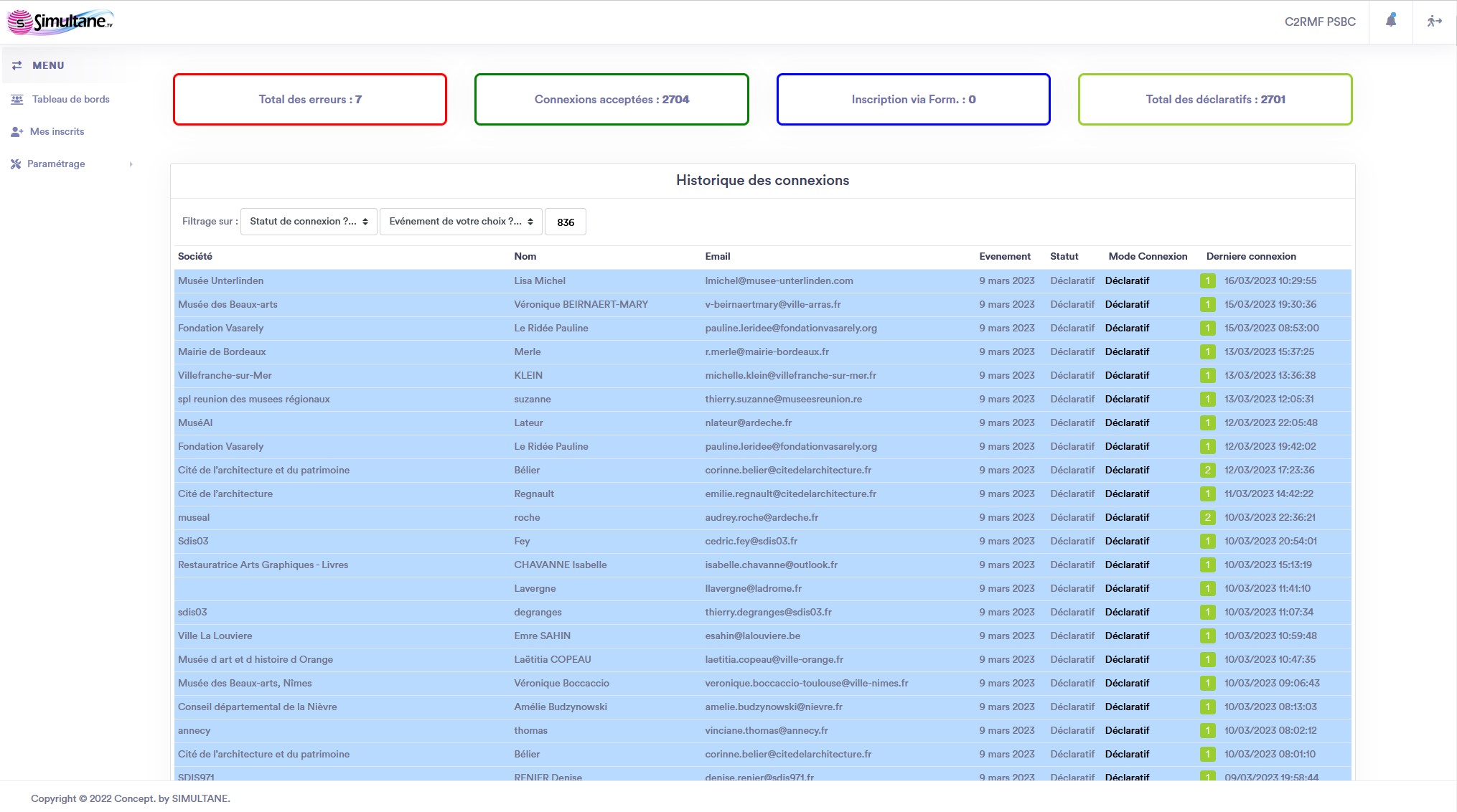 Captation vidéo live pour streaming