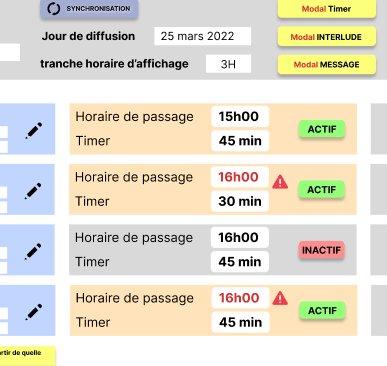 Timer pour congès