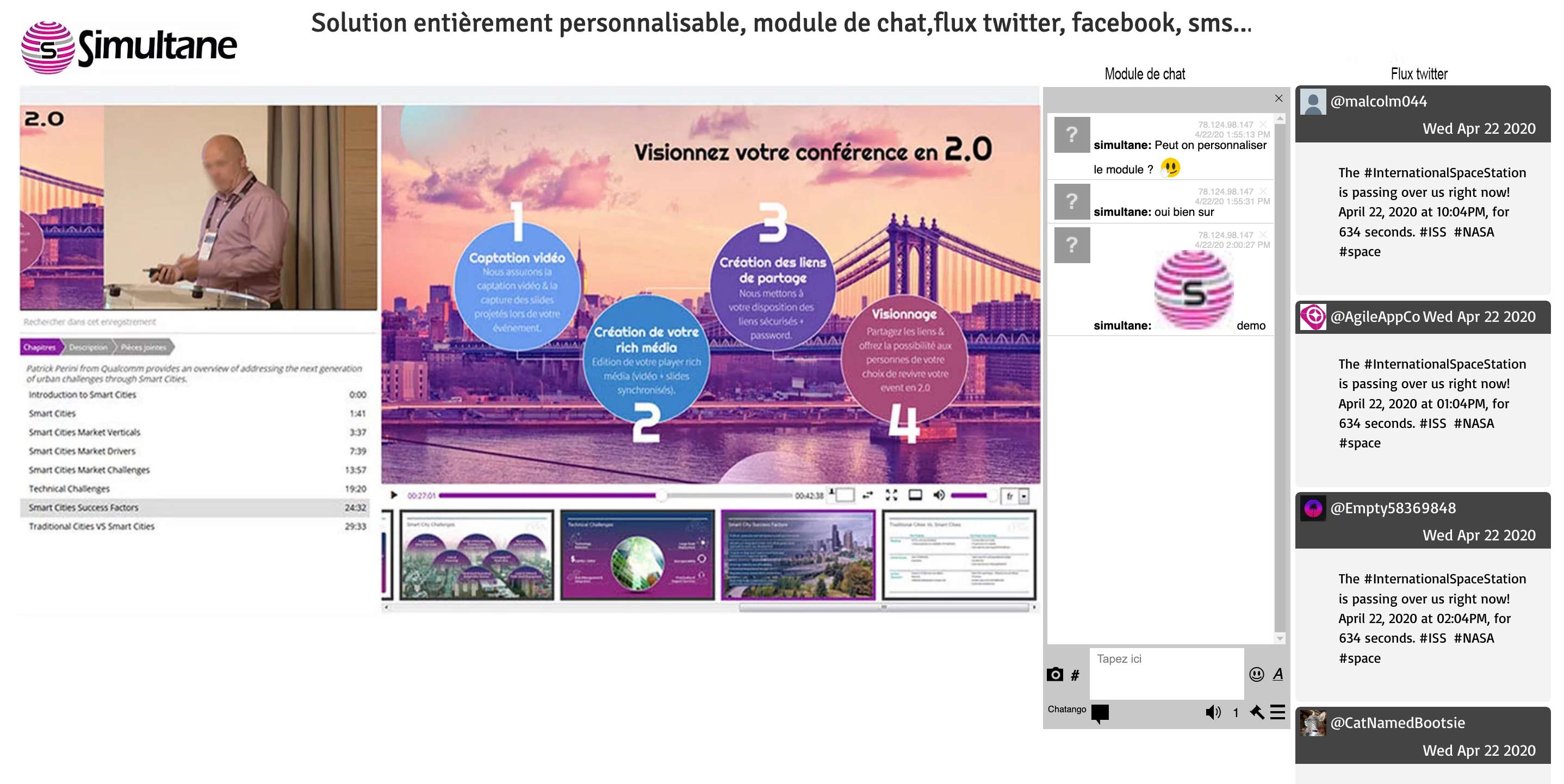 captation vidéo et rediffusion richmédia